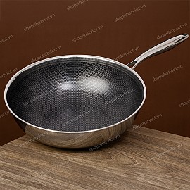 Chảo từ nguyên khối 30cm sâu blackcube ( Kimscook Korea )