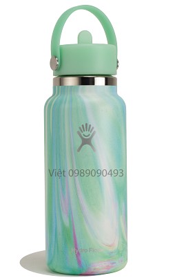 Hydro flask Jelly Green wide flex Straw cap 32oz (946ml)